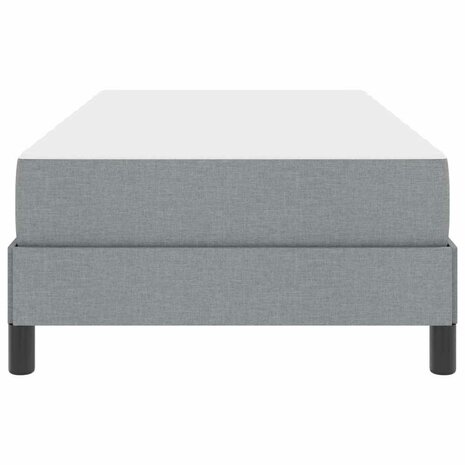 Boxspring bed met matras Lichtgrijs 90 x 200 cm Stof 7