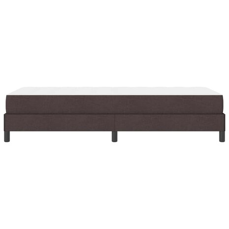 Boxspring bed met matras Donkerbruin 90 x 200 cm Stof 8