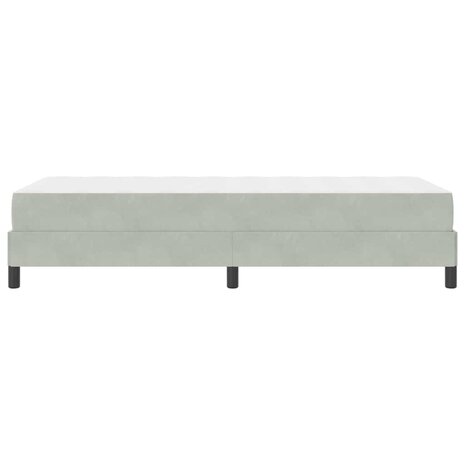 Boxspringbed met matras Lichtgrijs 80 x 200 cm Fluweel 8