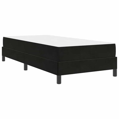 Boxspringbed met matras met matras Zwart 80 x 200 cm Fluweel 2