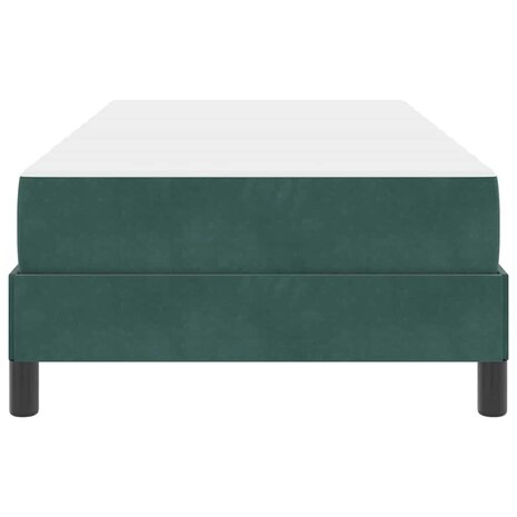Boxspringbed met matras Donkergroen 90 x 190 cm Fluweel 7