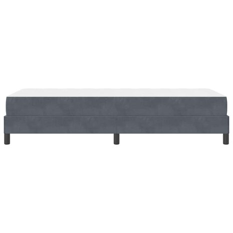Boxspringbed met matras Donkergrijs 90 x 200 cm Fluweel 8