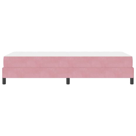 Boxspringbed met matras met matras Roze 90 x 200 cm Fluweel 8