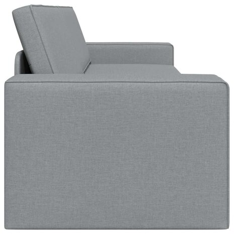 Vloersofa Bed Lichtgrijs 245 x 78 x 77 cm Stof 6