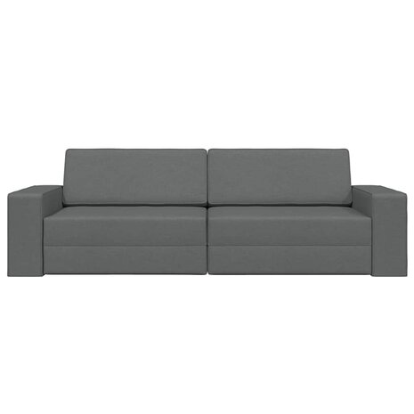 Vloersofa Bed Donkergrijs 245 x 78 x 77 cm Stof 5