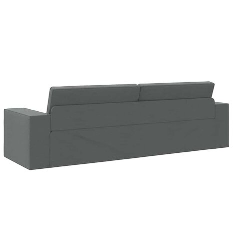 Vloersofa Bed Donkergrijs 245 x 78 x 77 cm Stof 7