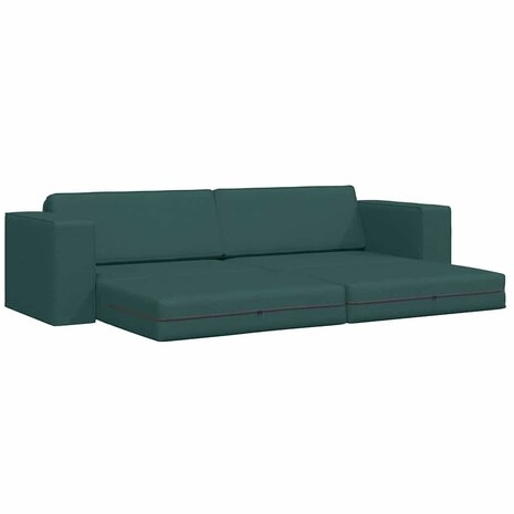 Vloersofa Bed Donkergroen 245 x 78 x 77 cm Stof 4