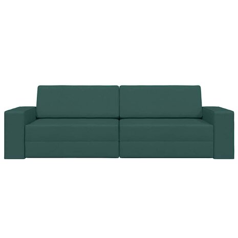 Vloersofa Bed Donkergroen 245 x 78 x 77 cm Stof 5
