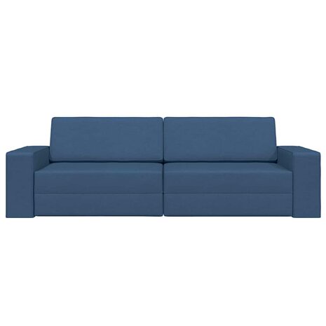 Vloersofa Bed Marineblauw 245 x 78 x 77 cm Stof 5