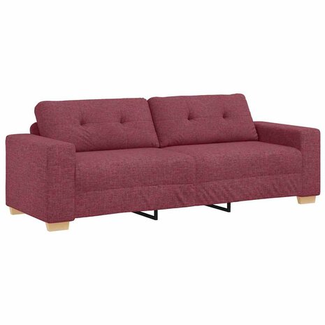 Bankstel met kussen 2 pcs Wijnrood 221 x 78 x 80 cm Stof 5