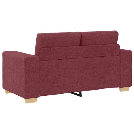 Bankstel met kussen 2 pcs Wijnrood 221 x 78 x 80 cm Stof 6