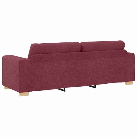 Bankstel met kussen 2 pcs Wijnrood 221 x 78 x 80 cm Stof 7