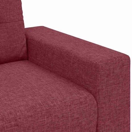 Bankstel met kussen 2 pcs Wijnrood 221 x 78 x 80 cm Stof 8