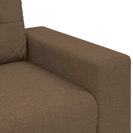 Bankstel met kussen 2 pcs Bruin 221 x 78 x 80 cm Stof 8