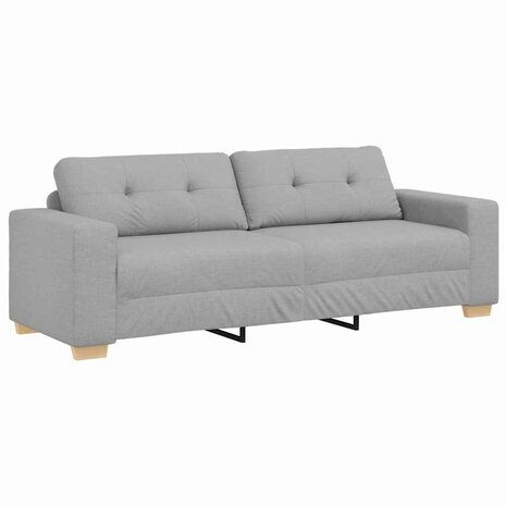 Bankstel met kussen 2 pcs Grijs 221 x 78 x 80 cm Stof 4