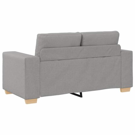 Bankstel met kussen 2 pcs Grijs 221 x 78 x 80 cm Stof 6