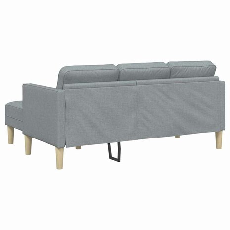 Bankstel 2 pcs Lichtgrijs 173 x 131 x 67 cm Stof 8