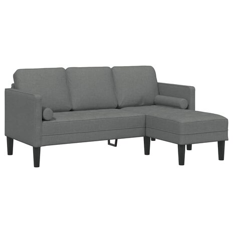 Bankstel 2 pcs Donkergrijs 173 x 131 x 67 cm Stof 5