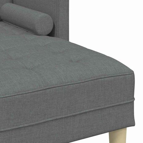 Bankstel 2 pcs Donkergrijs 173 x 131 x 67 cm Stof 9