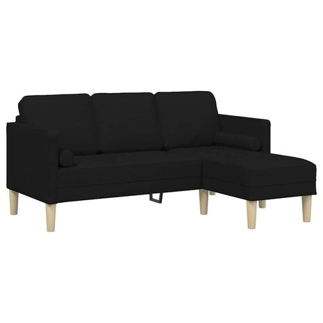Bankstel 2 pcs Zwart 173 x 131 x 67 cm Stof 5