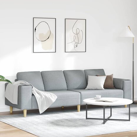 Bankstel Lichtgrijs Stof 1