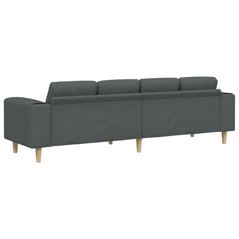 Bankstel Donkergrijs Stof 6