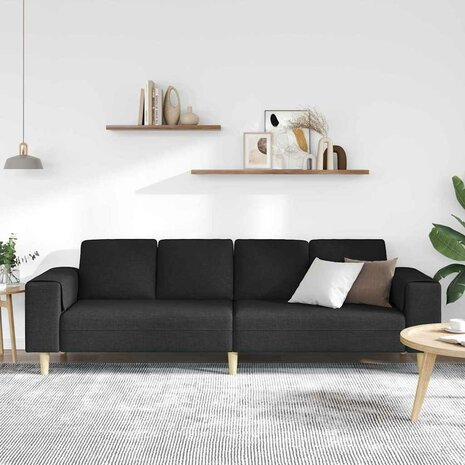 Bankstel Zwart Stof 3