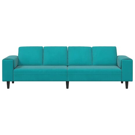 Bankstel Turquoise Fluweel 4