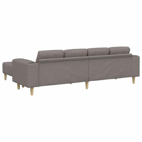 Bankstel 3 pcs Taupe Stof 6