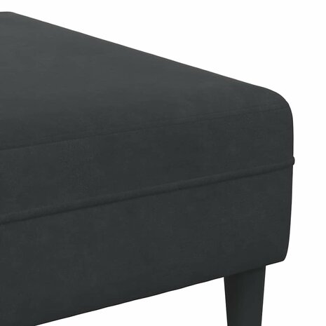 Bankstel 3 pcs Zwart Fluweel 8