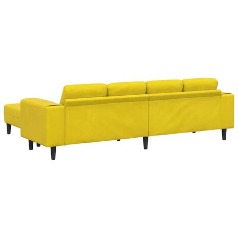 Bankstel 3 pcs Geel Fluweel 6