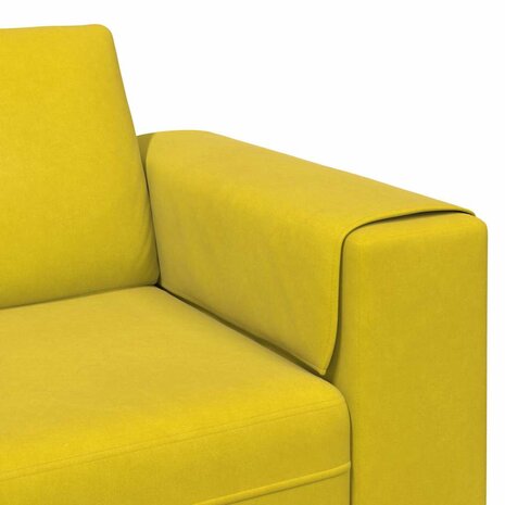 Bankstel 3 pcs Geel Fluweel 7