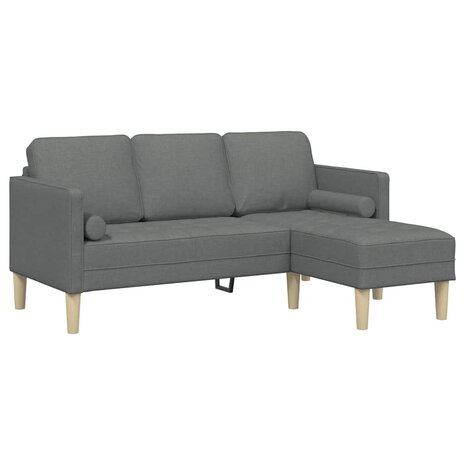 Bankstel Donkergrijs 173 x 131 x 67 cm Stof 2