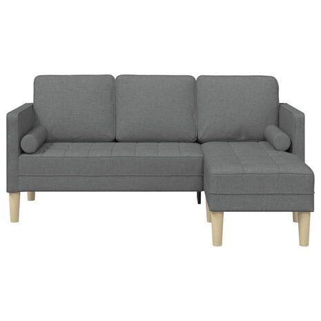 Bankstel Donkergrijs 173 x 131 x 67 cm Stof 4