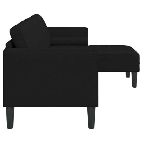 Bankstel Zwart 173 x 131 x 67 cm Stof 5