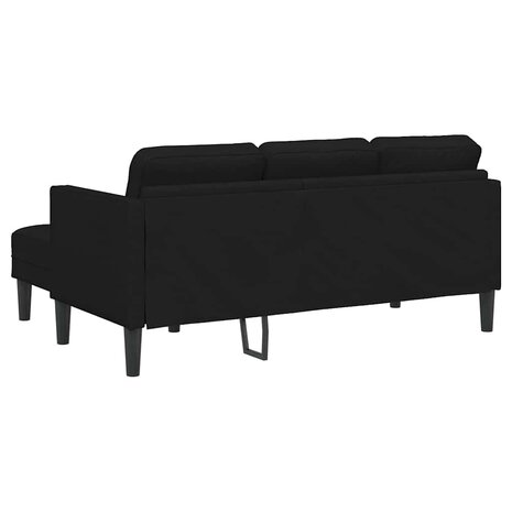 Bankstel Zwart 173 x 131 x 67 cm Stof 6