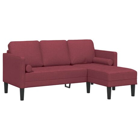 Bankstel Wijnrood 173 x 131 x 67 cm Stof 2