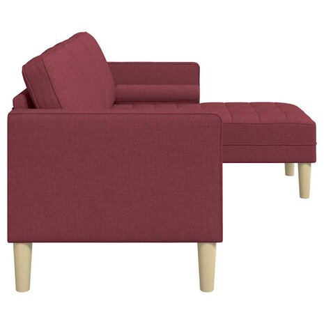 Bankstel Wijnrood 173 x 131 x 67 cm Stof 5