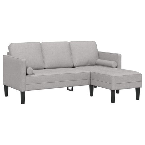 Bankstel Wolken grijs 173 x 131 x 67 cm Stof 2