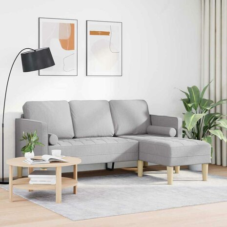 Bankstel Wolken grijs 173 x 131 x 67 cm Stof 3