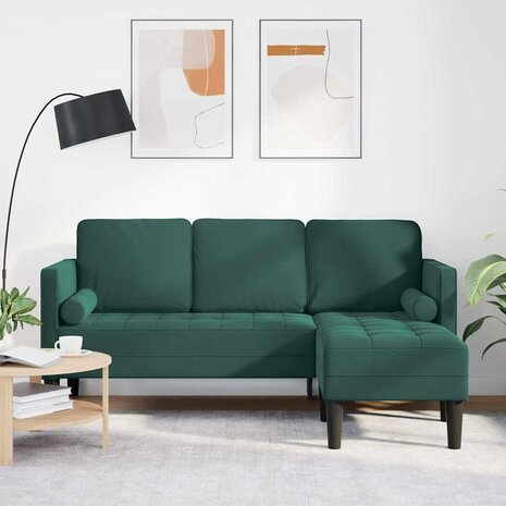 Bankstel Donkergroen 173 x 131 x 67 cm Fluweel 1
