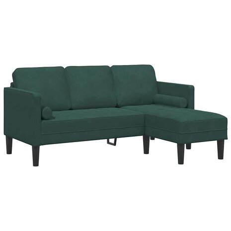 Bankstel Donkergroen 173 x 131 x 67 cm Fluweel 2