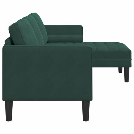 Bankstel Donkergroen 173 x 131 x 67 cm Fluweel 5
