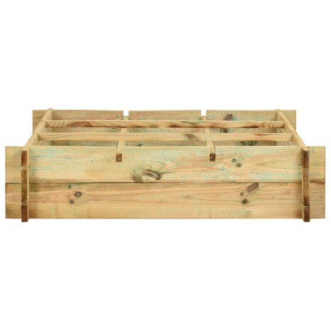 Plantenbak verhoogd 90x90x20 cm geïmpregneerd hout 2