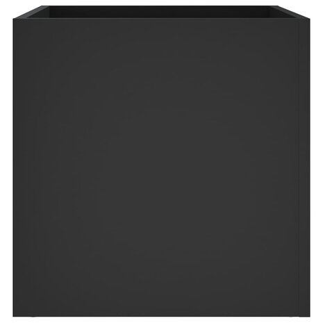 Plantenbak 40x40x40 cm bewerkt hout zwart 6