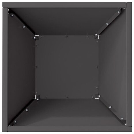 Tuin Kom Plantenbak Zwart 35 x 35 x 15 cm Staal 8