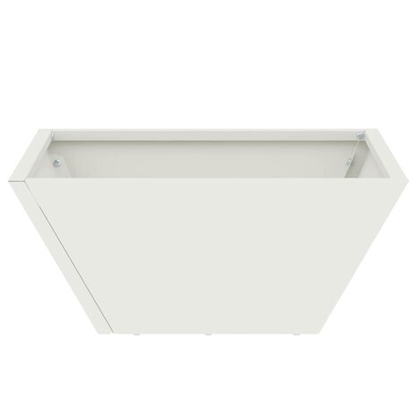 Tuin Kom Plantenbak Wit 35 x 35 x 15 cm Staal 6