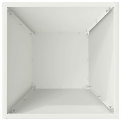 Tuin Kom Plantenbak Wit 35 x 35 x 15 cm Staal 8