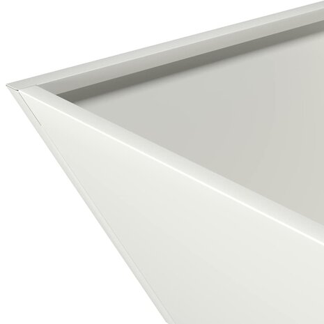Tuin Kom Plantenbak Wit 35 x 35 x 15 cm Staal 9