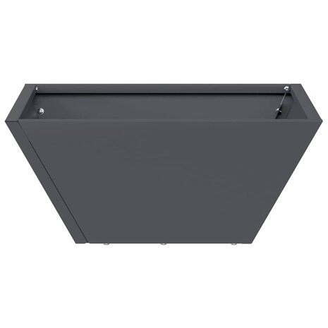 Tuin Kom Plantenbak Antraciet 35 x 35 x 15 cm Staal 5